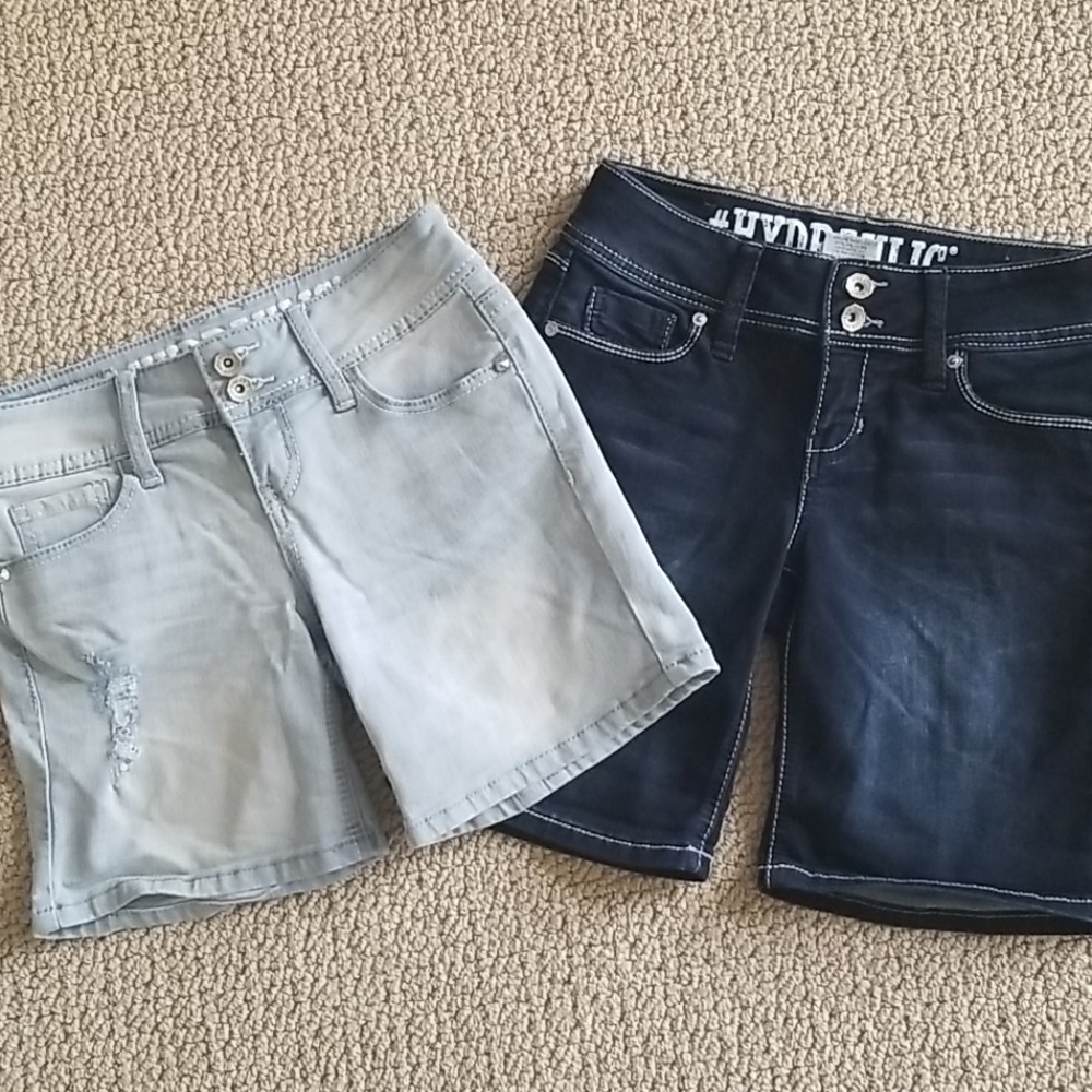 2 pairs of jean shorts